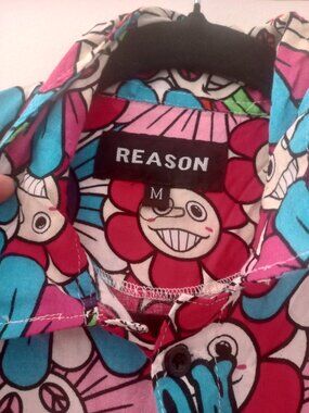 Reason Murakami-esque button up short sleeve